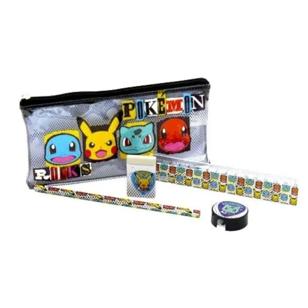 POKEMON Astuccio con set di cancelleria (4pz)